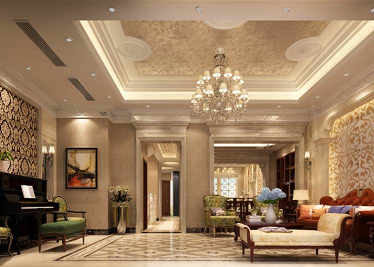 佛山市龍光&middot;玖悅灣歐式風(fēng)格別墅裝修案例