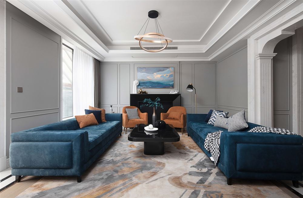 廣州市創(chuàng)基天峰輕奢風(fēng)格三居室裝修案例