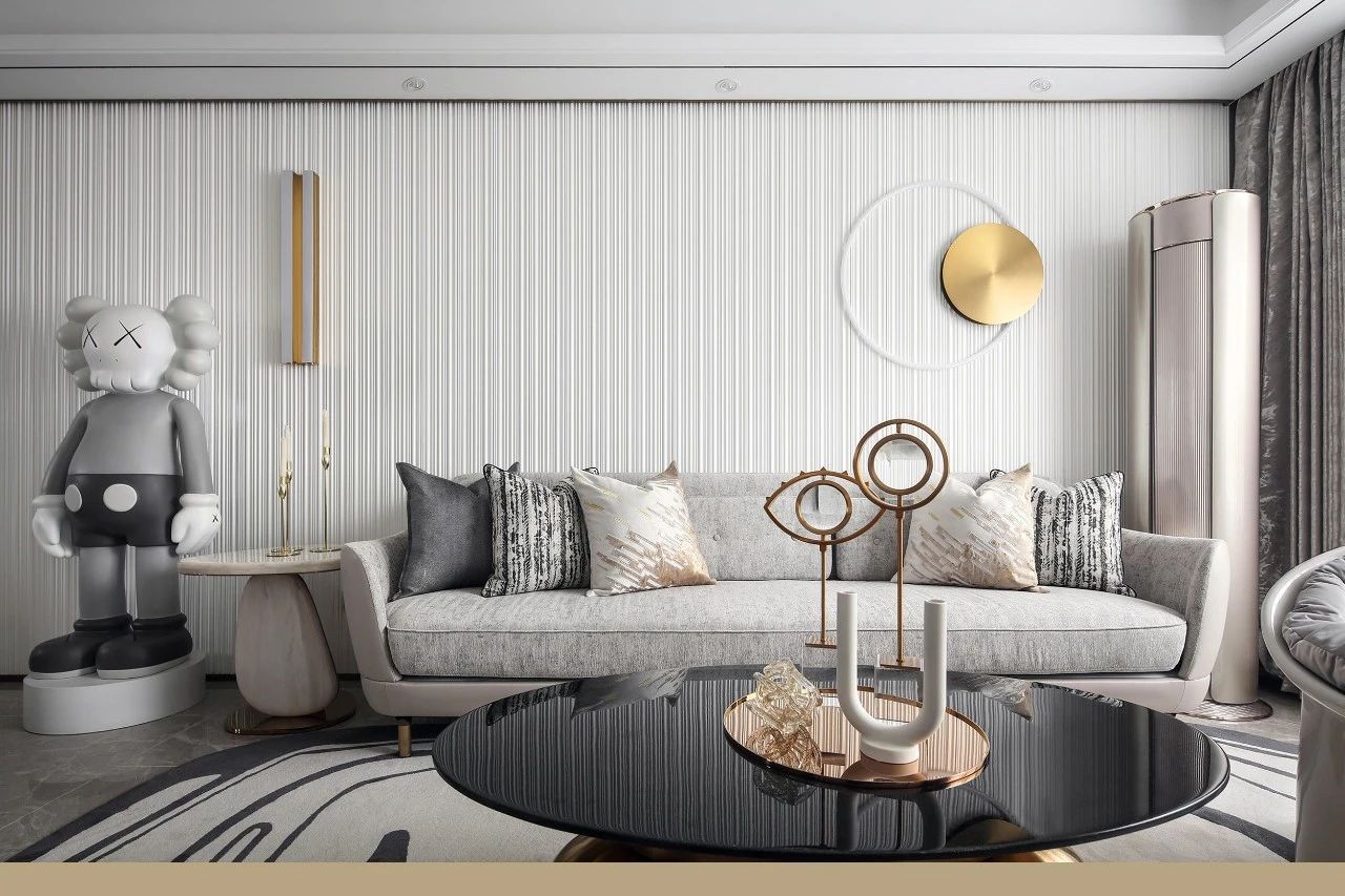 現(xiàn)代簡約風格室內設計家裝案例-客廳