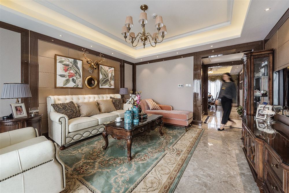 佛山市海倫堡&middot;美的&middot;玖悅府美式風(fēng)格三居室裝修案例