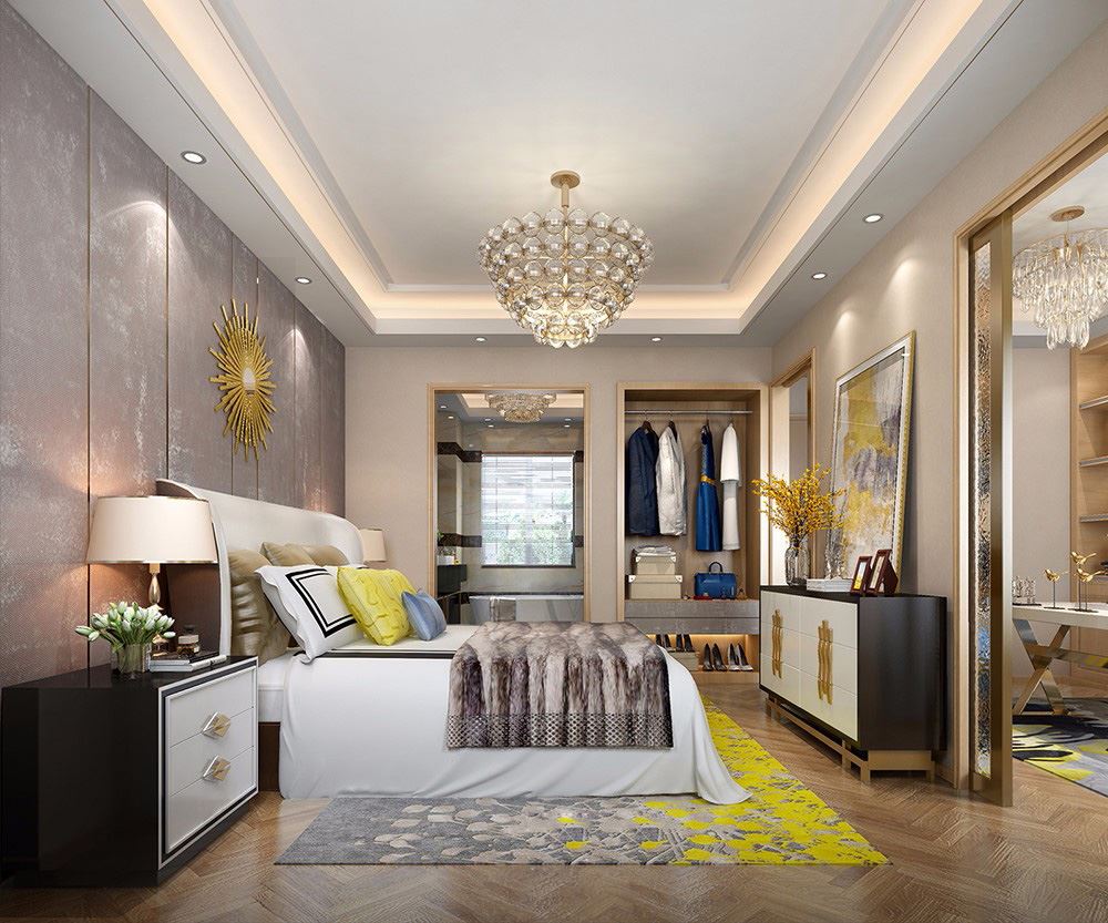 佛山市招商依云國際輕奢風(fēng)格別墅裝修案例