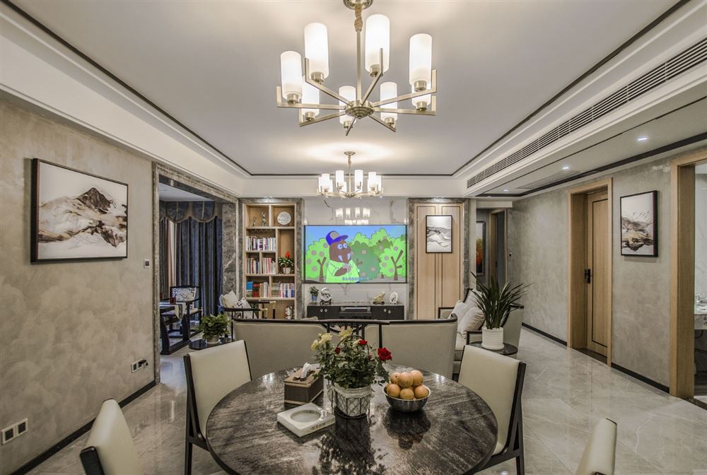 廣州市華景新城歐式風(fēng)格三居室裝修案例