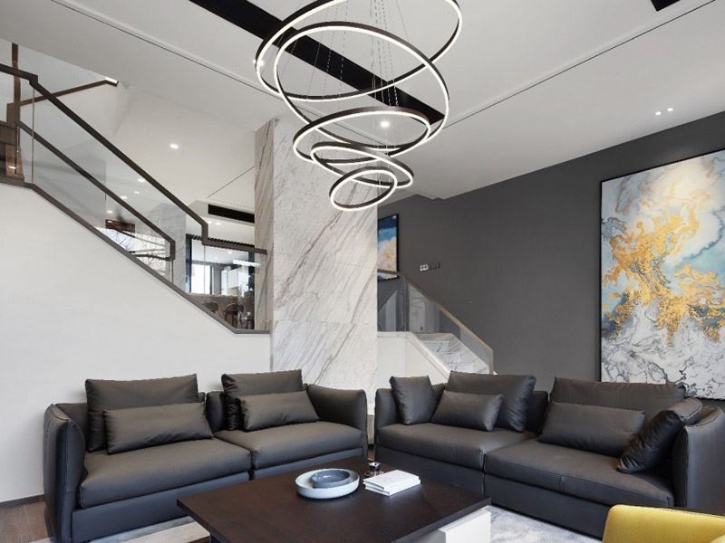 泰州市春江花城歐式風格復(fù)式裝修案例