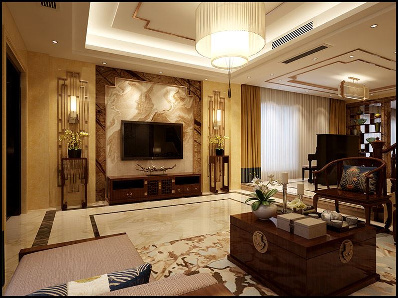 佛山市中建順控&middot;云熙悅城新中式風(fēng)格別墅裝修案例