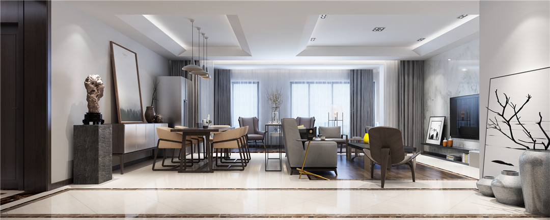 現(xiàn)代簡(jiǎn)約風(fēng)格家裝設(shè)計(jì)室內(nèi)裝修效果圖-客餐廳 現(xiàn)代簡(jiǎn)約風(fēng)格家裝設(shè)計(jì)室內(nèi)裝修效果圖-客餐廳