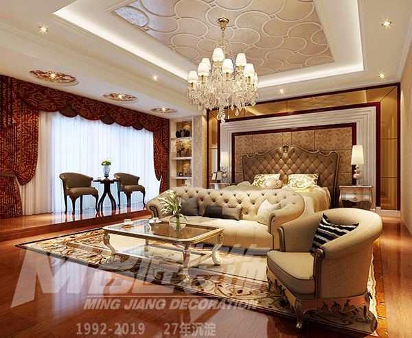 佛山市弘陽(yáng)德商昕悅府歐式風(fēng)格四居室裝修案例