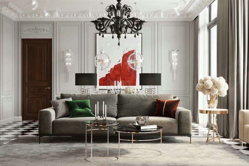 佛山市泰豐千璽灣歐式風(fēng)格三居室裝修案例