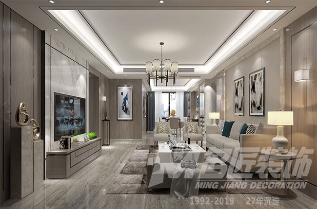 佛山市美的&middot;金地&middot;新明珠&middot;鳳翔灣壹號輕奢風(fēng)格三居室裝修案例