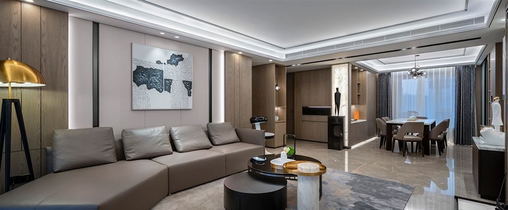 江門(mén)市君匯熙庭新中式風(fēng)格三居室裝修案例