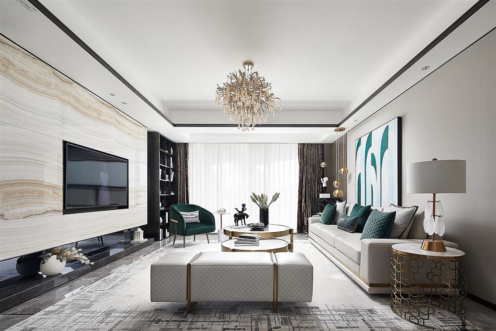 自貢市東風(fēng)路居委會(huì)13組小區(qū)現(xiàn)代簡(jiǎn)約風(fēng)格四居室裝修案例