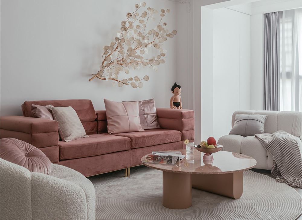 江門市萬科翡翠中央輕奢風(fēng)格三居室裝修案例