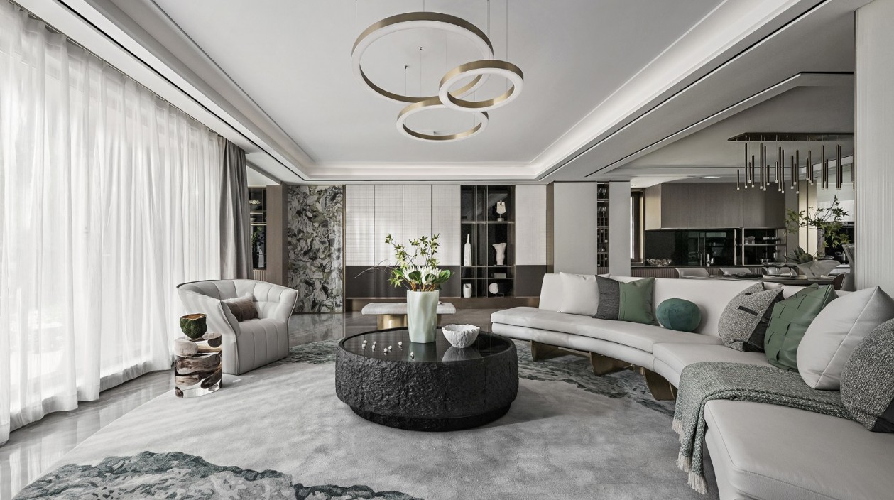 現(xiàn)代簡約風格室內(nèi)設(shè)計家裝案例-客廳