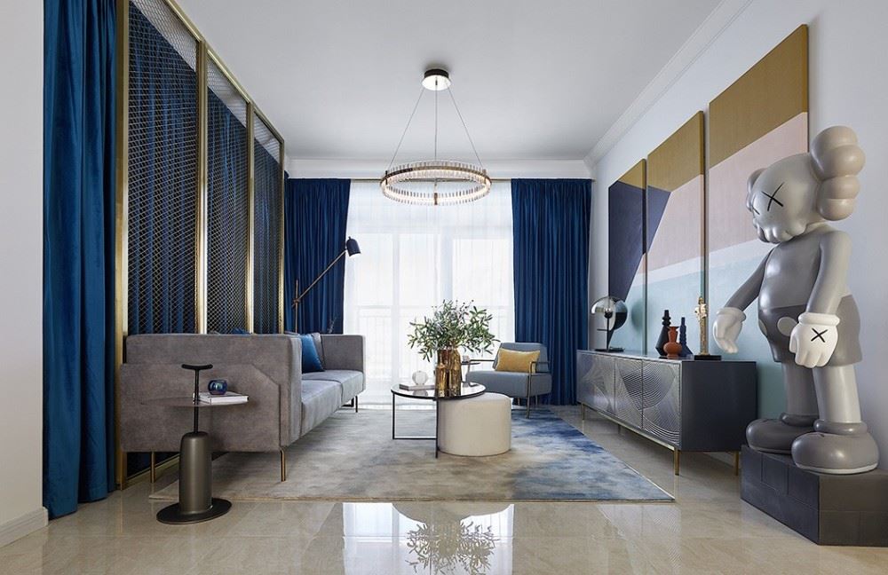 佛山市頤安&middot;天璟名庭輕奢風(fēng)格三居室裝修案例