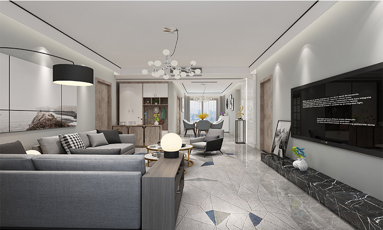 佛山市綠城桂語(yǔ)映月現(xiàn)代簡(jiǎn)約風(fēng)格二居室裝修案例