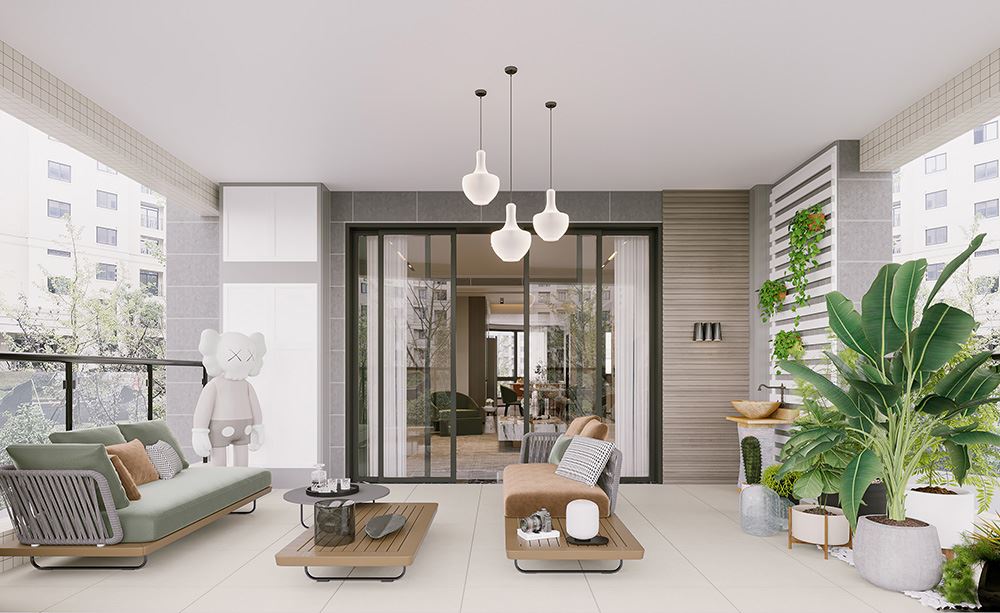 佛山市順德華潤置地廣場現(xiàn)代簡約風(fēng)格四居室裝修案例