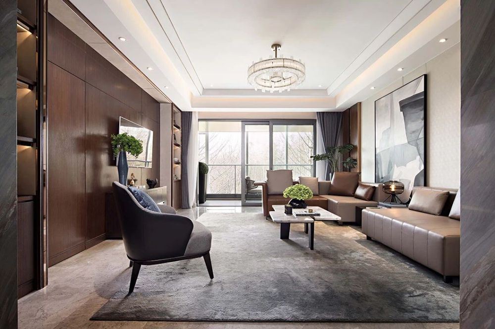 佛山市新希望悅瓏灣輕奢風格四居室裝修案例