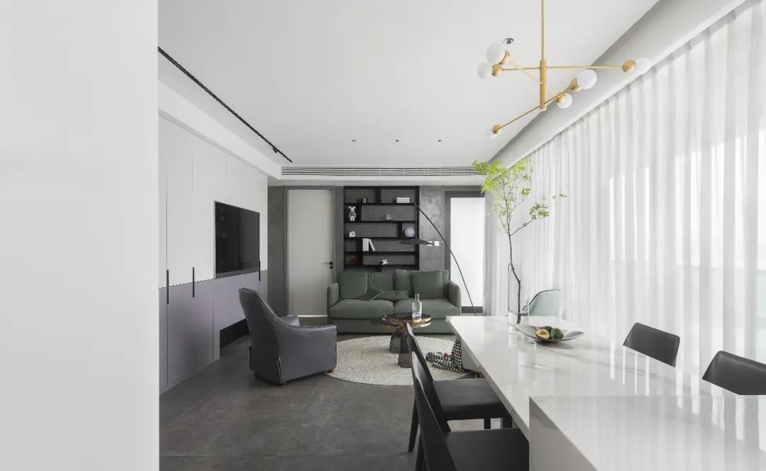 簡約黑白灰風(fēng)格室內(nèi)設(shè)計家裝案例-客廳 簡約黑白灰風(fēng)格室內(nèi)設(shè)計家裝案例-客廳