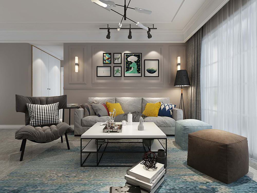 連云港市嘉泰城市花園北歐風格三居室裝修案例