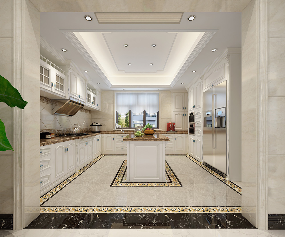 裝修公司歐式奢華風(fēng)格室內(nèi)裝修效果圖-廚房 裝修公司歐式奢華風(fēng)格室內(nèi)裝修效果圖-廚房