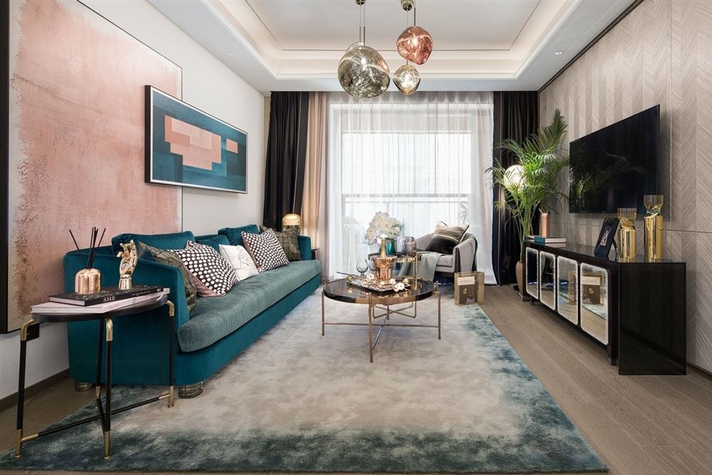 江門市新會(huì)碧桂園輕奢風(fēng)格三居室裝修案例