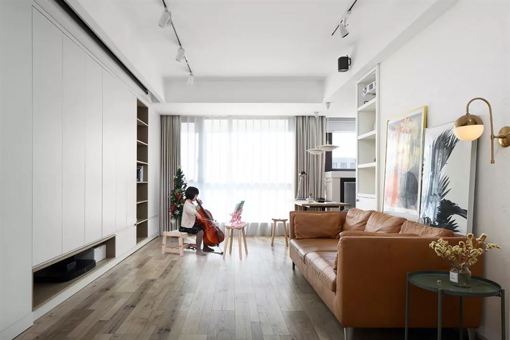 廣州市時(shí)代長島北歐風(fēng)格三居室裝修案例