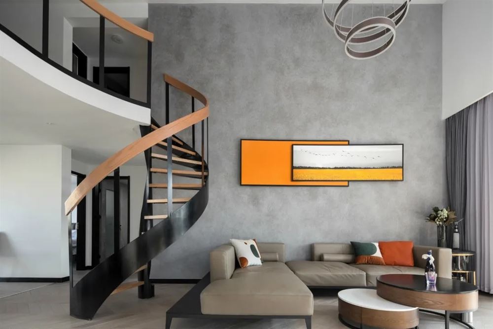 清遠(yuǎn)市萬(wàn)豪水晶灣現(xiàn)代簡(jiǎn)約風(fēng)格復(fù)式裝修案例