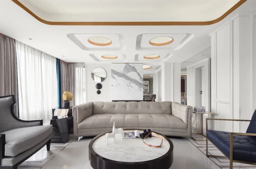 湛江市西粵京基城三期輕奢風格復式裝修案例