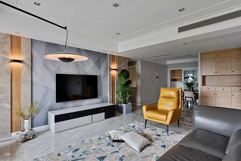 佛山市保利閱江臺(tái)現(xiàn)代簡約風(fēng)格三居室裝修案例