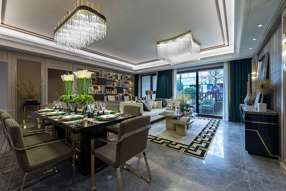 南寧101-200平米歐式風(fēng)格龍光玖瓏湖室內(nèi)裝修設(shè)計案例