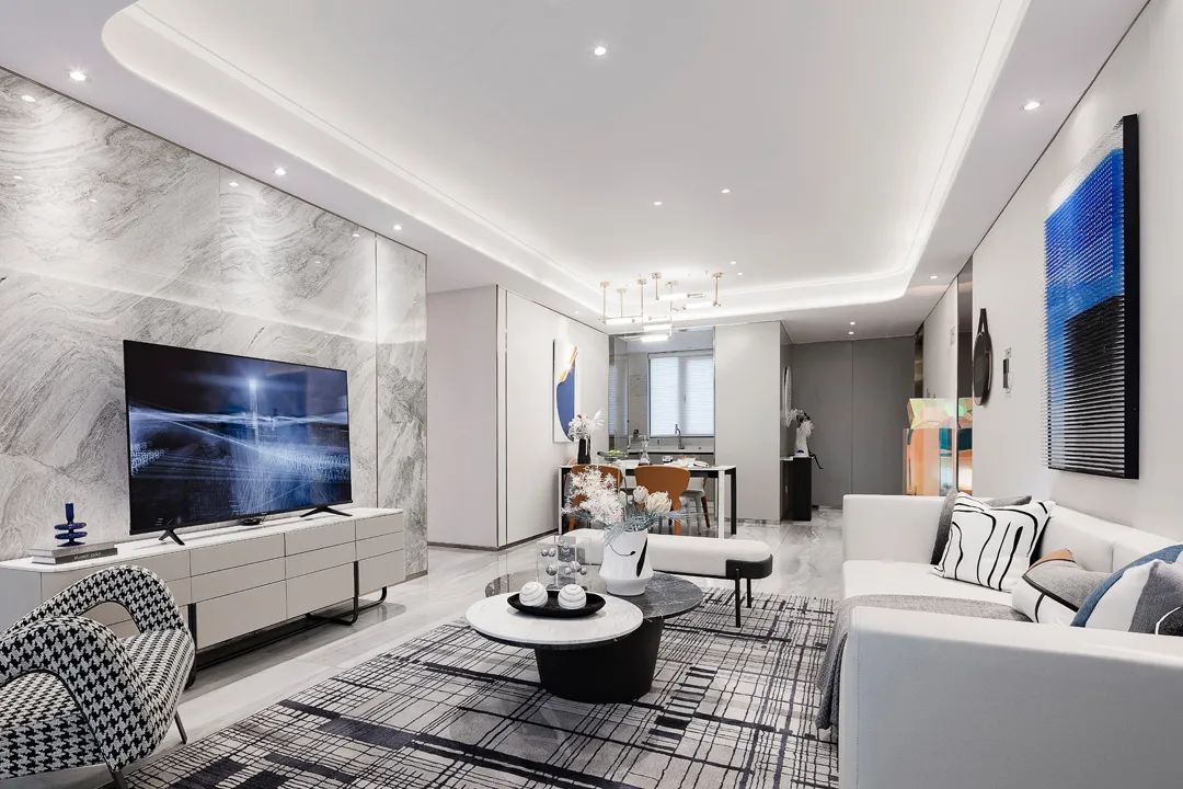 廣州市萬科南方公元現(xiàn)代簡約風(fēng)格三居室裝修案例