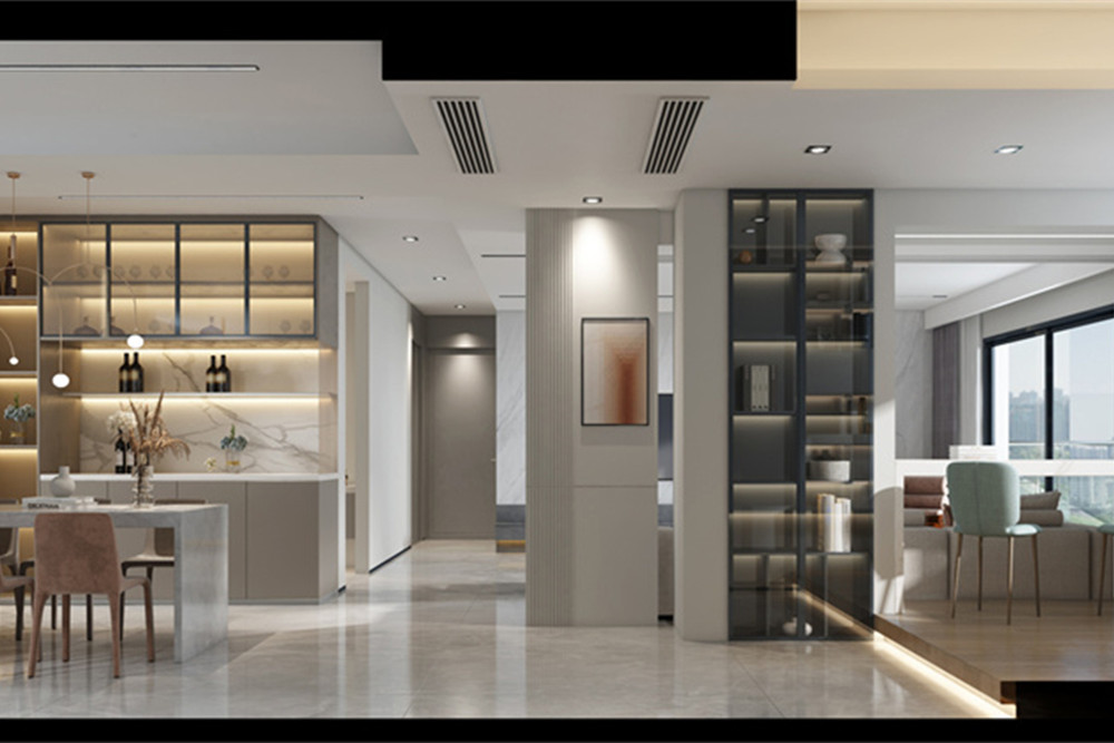 廣州市雅居樂錦城花漾集現(xiàn)代簡約風(fēng)格三居室裝修案例