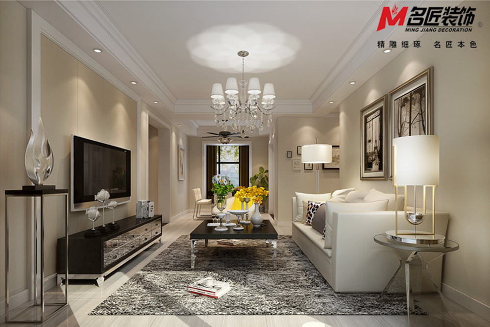 合肥市孔雀城時代北宸現(xiàn)代簡約風(fēng)格三居室裝修案例