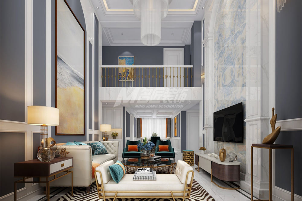 南京201-300平米輕奢風(fēng)格康利華府裝修設(shè)計案例