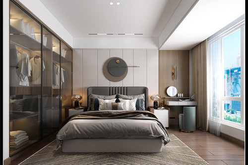 玉林市天禾春城現(xiàn)代簡(jiǎn)約風(fēng)格三居室裝修案例