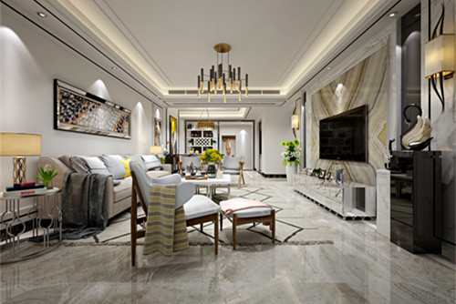 梧州101-200平米歐式風(fēng)格卡地亞裝修設(shè)計效果圖