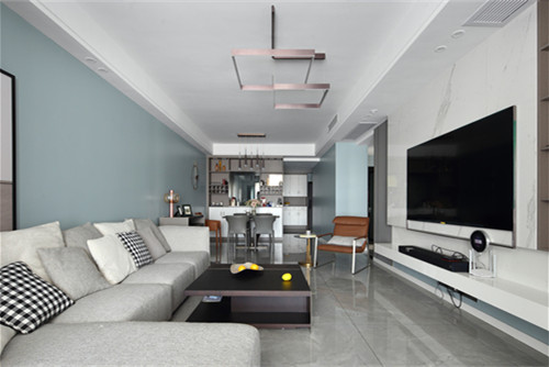 德陽市玫瑰園現(xiàn)代簡約風(fēng)格三居室裝修案例