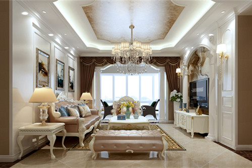 德陽101-200平米歐式風(fēng)格乾坤天悅裝修設(shè)計效果圖