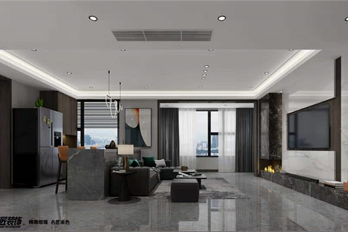 德陽市上水灣現(xiàn)代簡約風格三居室裝修案例