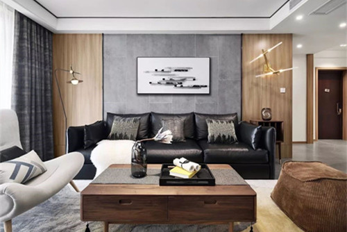 紹興市潤和南岸花城現(xiàn)代簡約風(fēng)格三居室裝修案例