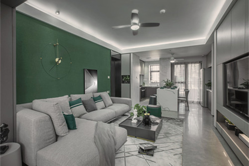 海口市南國(guó)威尼斯城現(xiàn)代簡(jiǎn)約風(fēng)格三居室裝修案例