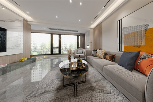 自貢市南湖郡現(xiàn)代簡約風(fēng)格三居室裝修案例