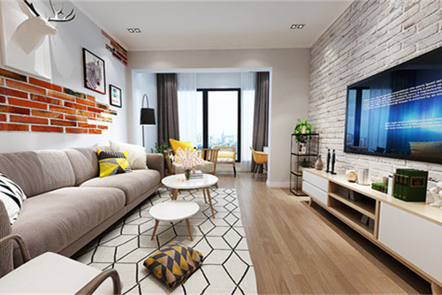 紅河哈尼族彝族自治州101-200平米北歐風格泰豐國際城室內(nèi)裝修設(shè)計案例