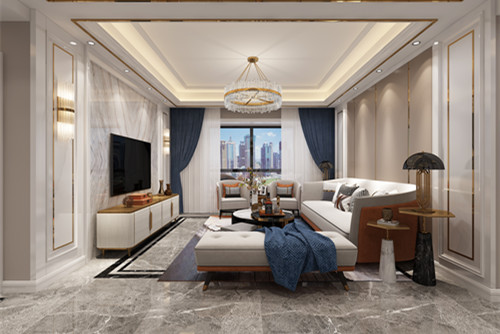 玉林101-200平米輕奢風格永順公館室內(nèi)設(shè)計效果圖