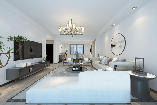 百色市定律村現(xiàn)代簡約風(fēng)格三居室裝修案例