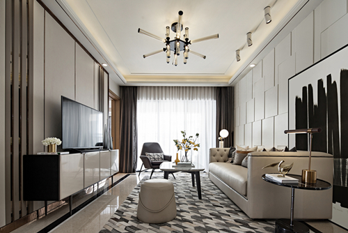 揭陽市古喬玉器廣場(chǎng)現(xiàn)代簡(jiǎn)約風(fēng)格三居室裝修案例