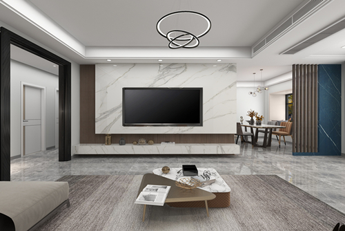 江門市萬科翡翠中央現(xiàn)代風(fēng)格三居室裝修案例