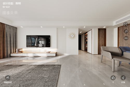 衢州市裕豐花園現(xiàn)代簡約風格三居室裝修案例