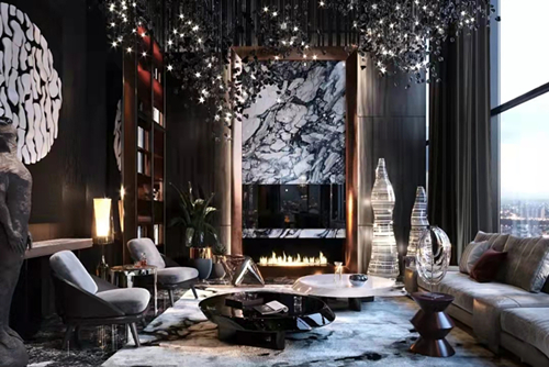 韶關市中核錦苑現(xiàn)代風格三居室裝修案例