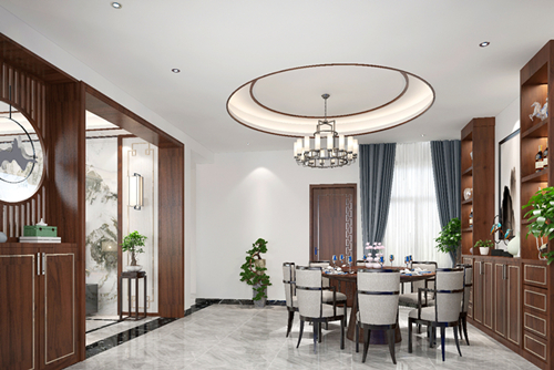 韶關(guān)市韶關(guān)世茂雅宸新中式風(fēng)格別墅裝修案例