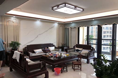 河源市碧桂園&middot;東江鳳凰城新中式風格三居室裝修案例